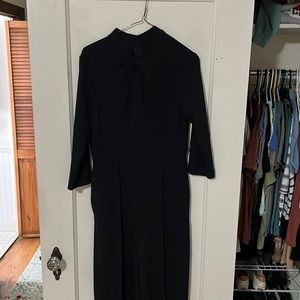 Long sleeved Donna Morgan dress pant outfit. One piece.